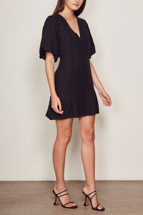 Coco Black Bubble Sleeve Mini Dress WW Dress Wish   