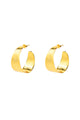 Sabana Gold Wide Stud Hoop EOL Earrings