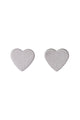 Vivi Silver Plated Heart Stud EOL Earrings