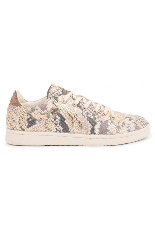 Jane Off White Snake Leather Sneaker ACC Shoes - Sneakers Woden   