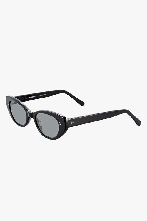 Wonderment Narrow Black Sunglasses ACC Glasses - Sunglasses Status Anxiety   