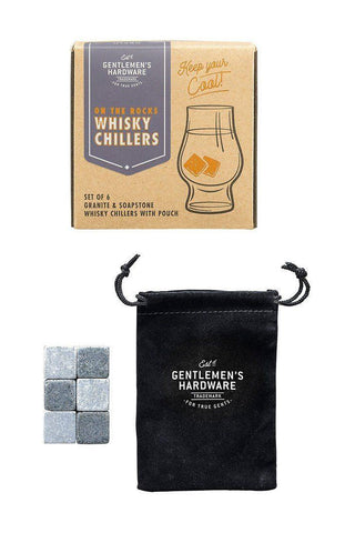 Whisky Chillers Set of 6 HW Mens Gentlemen's Hardware   