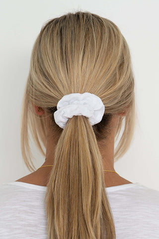 White Linen Scrunchie ACC Other - Belt, Keycharm, Scrunchie, Umbrella Humidity Lifestyle   