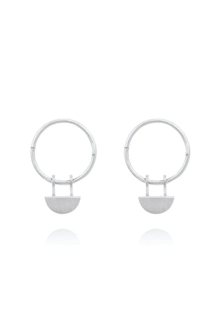 Yolly Sleeper Hoop Earrings Sterling Silver ACC Jewellery Linda Tahija   