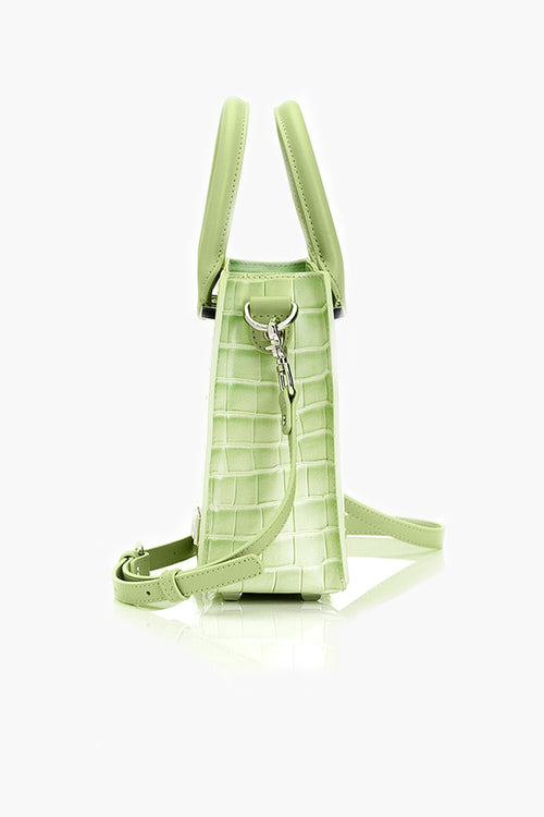 Tour Buddy Acid Lime Croc Mini Cross Body Tote Bag ACC Bags - All, incl Phone Bags Stolen Girlfriends Club   