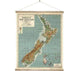 NZ Dominion Map Wall Chart Medium 600mm Wide