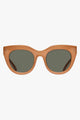 Air Heart Cat Eye Caramel Khaki Lens Sunglasses