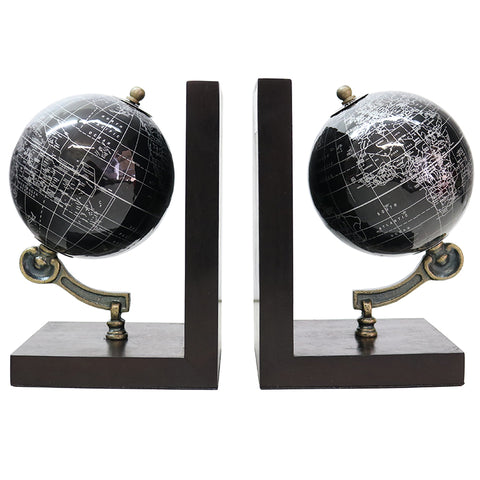 Black Globe Bookend General Le Forge   