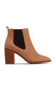 Hazel Heeled Leather Tan Chelsea Boots