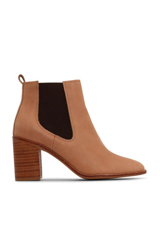 Hazel Heeled Leather Tan Chelsea Boots ACC Shoes - Boots Nude   