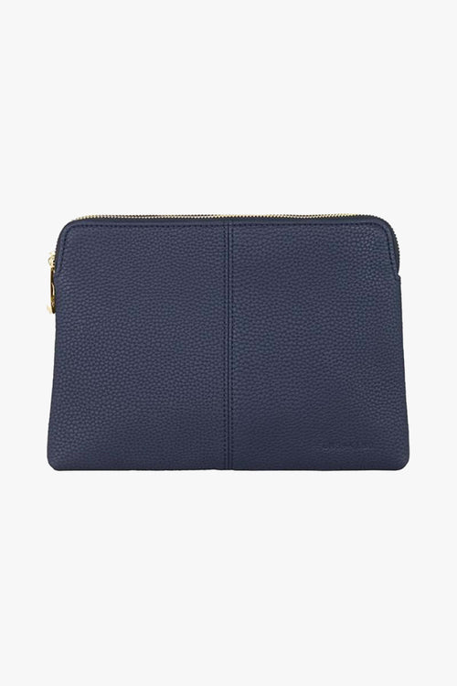 Double Bowery French Navy Vegan Leather Wallet/Crossbody Bag ACC Bags - All, incl Phone Bags Elms+King   