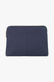 Double Bowery French Navy Vegan Leather Wallet/Crossbody Bag