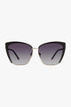 Brunch Date Square Black Gold Sunglasses