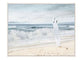 Surfs Up Beach with Surfboard Canvas 80x120 cm