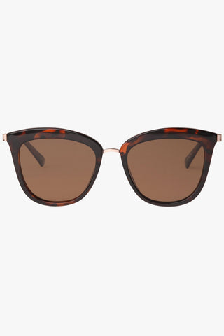 Caliente Tort Gold Arms Brown Polarised Lens Sunglasses ACC Glasses - Sunglasses Le Specs   