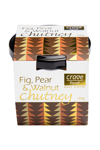 Fig Pear Walnut Chutney 120g HW Food & Drink Herb + Spice Mill   