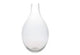 Small Clear Glass Tall Teardrop Vase 20cm