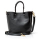 Nina Black Leather Bucket Bag