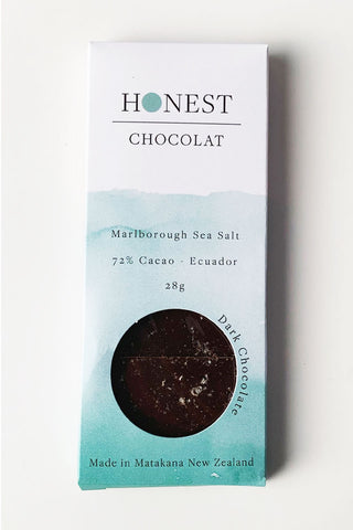 Marborough + Sea Salt Mini Chocolate Tablet 28g HW FOOD - Confectionary, Beverages Honest Chocolat   