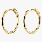 Eanna Maxi Hoops Recycled Gold Plated Earrings ACC Jewellery Pilgrim   
