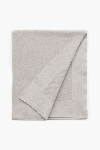 Carmel Fawn 100% Organic Cotton Throw 130x180cm HW Throws Baya   