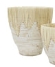 Viti Bamboo and Jute Planter White Wash 23cm