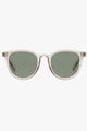 Fire Starter Round Clear Stone Khaki Polarised Lens Sunglasses