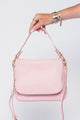 For Keeps Ballet Pink Crossbody Bag with Zipped Flap