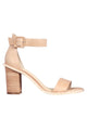 Grady Nude Leather Ankle Strap Heel