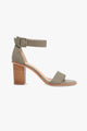 Grady Sage Leather Block Heel