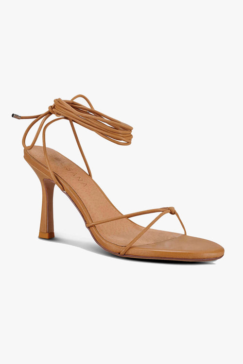 Honey Tan Ankle Strap Heel ACC Shoes - Heels Sol Sana   