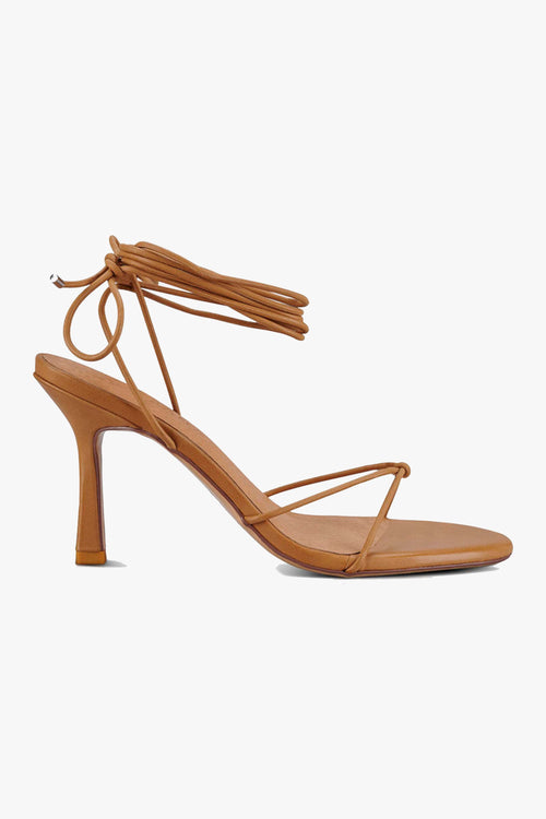 Honey Tan Ankle Strap Heel ACC Shoes - Heels Sol Sana   