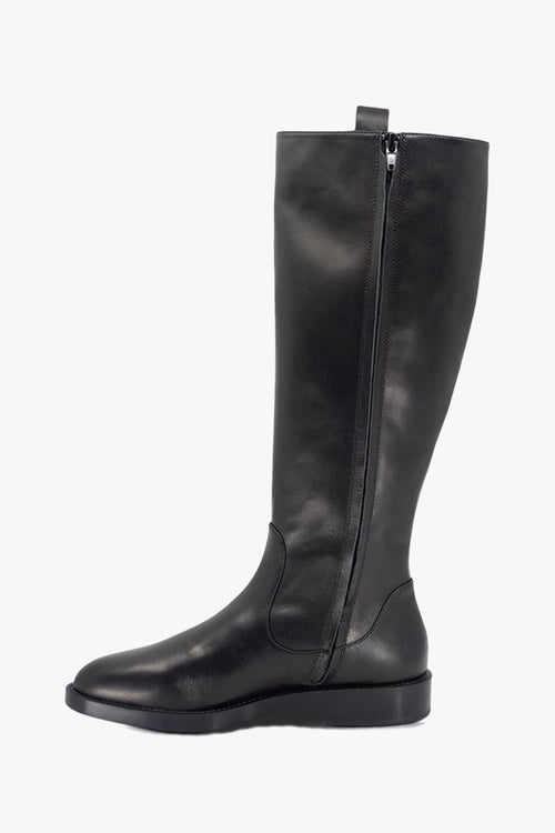 Huntley Black Low Heel Tall Boot ACC Shoes - Boots Sol Sana   