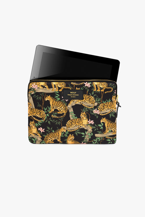 iPad Sleeve Black Lazy Jungle ACC Bags - Wallets+Straps Cosmetic Laptop Ph cases Wouf   