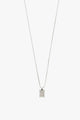 Jemma Silver Plated Textured Pendant EOL Necklace