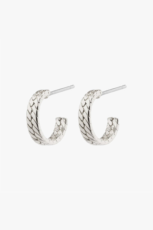 Joanna Silver Plated Snake Chain Earrings ACC Jewellery Pilgrim   