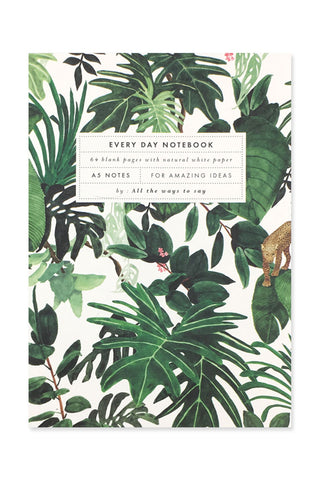 Jungle A5 Blank Notebook HW Stationery - Journal, Notebook, Planner All The Ways To Say   