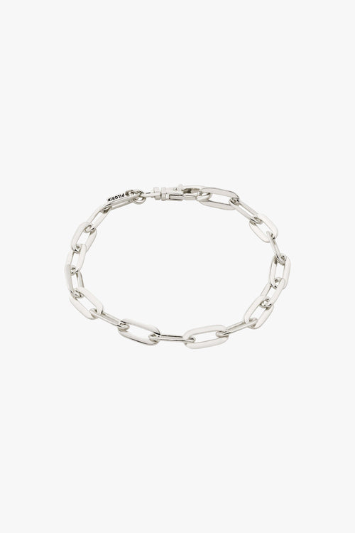 Kindness Recycled Cable Chain Bracelet Silver ACC Jewellery Pilgrim   