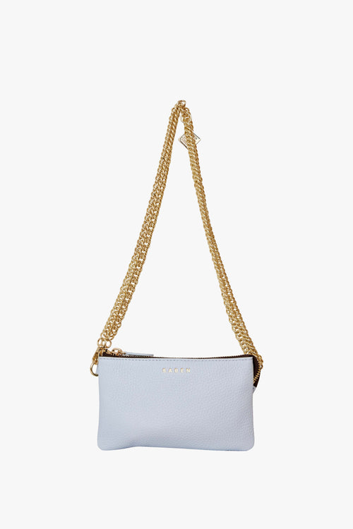 Lily Whisper Blue Chain Strap Leather Crossbody Bag ACC Bags - All, incl Phone Bags Saben   