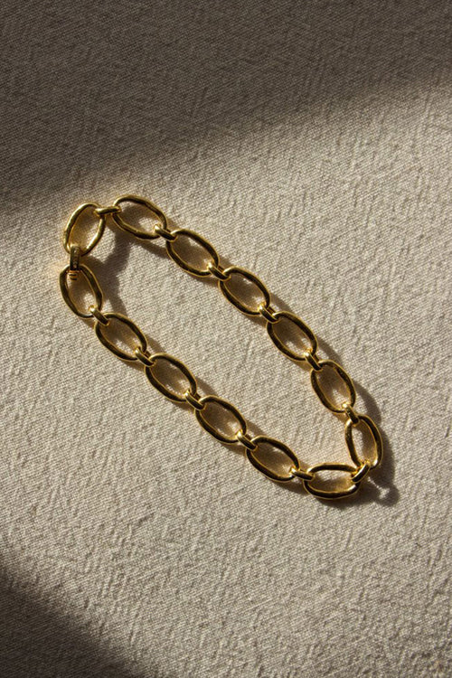 Link Chain Gold Bracelet ACC Jewellery Brie Leon   