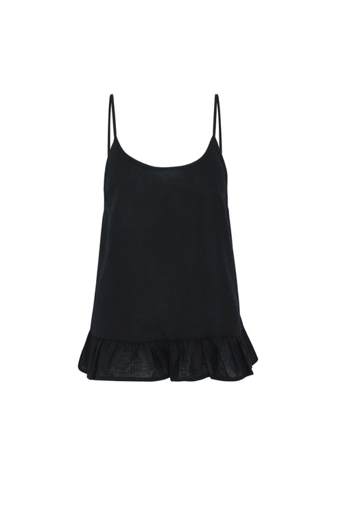 Lyla Black Linen Peplum Hem Cami WW Top Among the Brave   