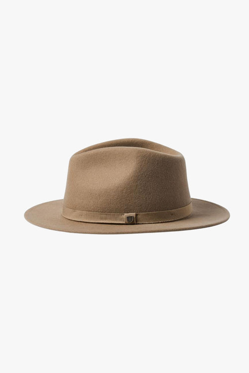 Messer Sand Wool Felt Fedora Hat ACC Hats Brixton   