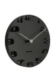 On The Edge Black Wall Clock