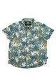 Kids Parker Palm SS Blue Shirt