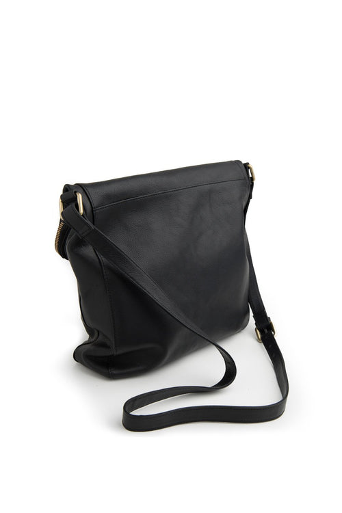 Alexa Soft Leather Black Satchel Bag with Gold Hardware ACC Bags - All, incl Phone Bags Stitch+Hide   