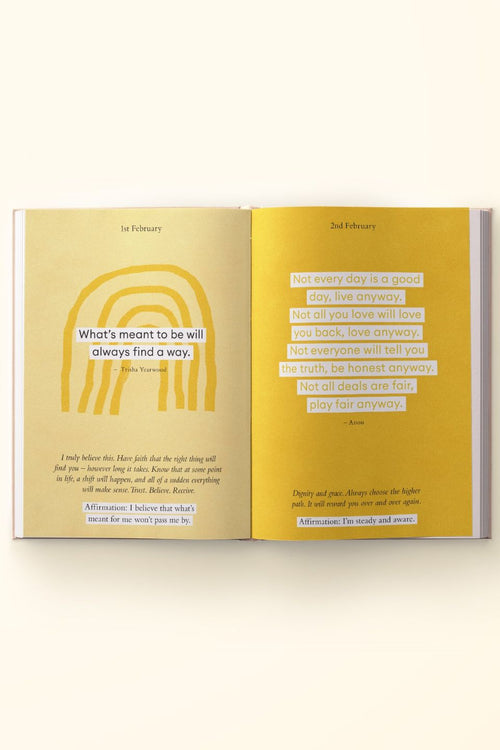 Mini Daily Mantras Red Blush Book EOL HW Books Collective Hub   