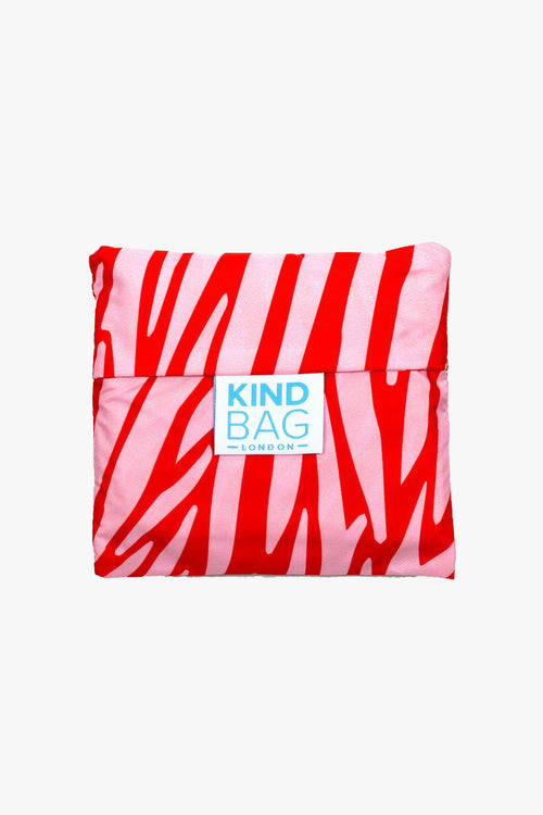 Kind Bag Reusable Medium Pink + Red Zebra ACC Bags - All, incl Phone Bags Kind Bag   