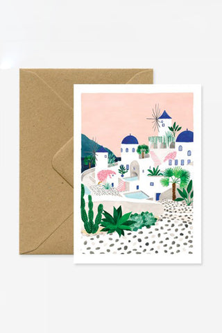 Santorini Greeting Card HW Greeting Cards All The Ways To Say   