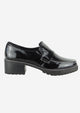 Selina Black Patent Leather Loafer