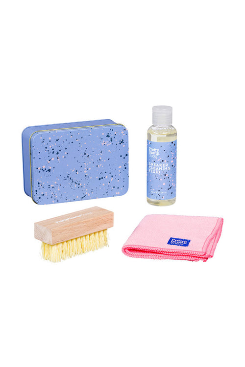 Sneaker Blue Cleaning Kit HW Cleaners - Spray, Dish Liquid, Laundry, Brush Pretty Useful Tools   